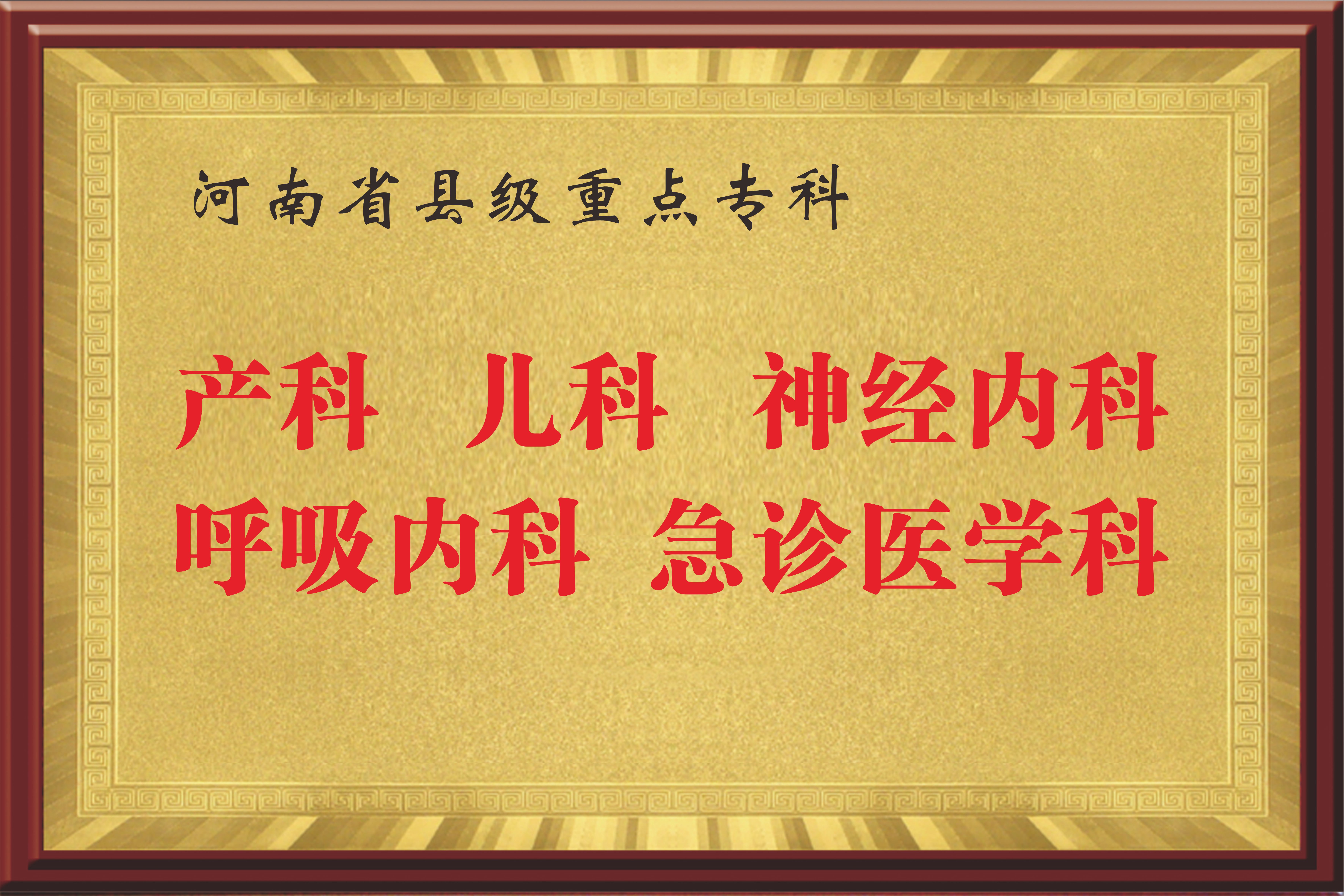 河南省县级临床重点专科